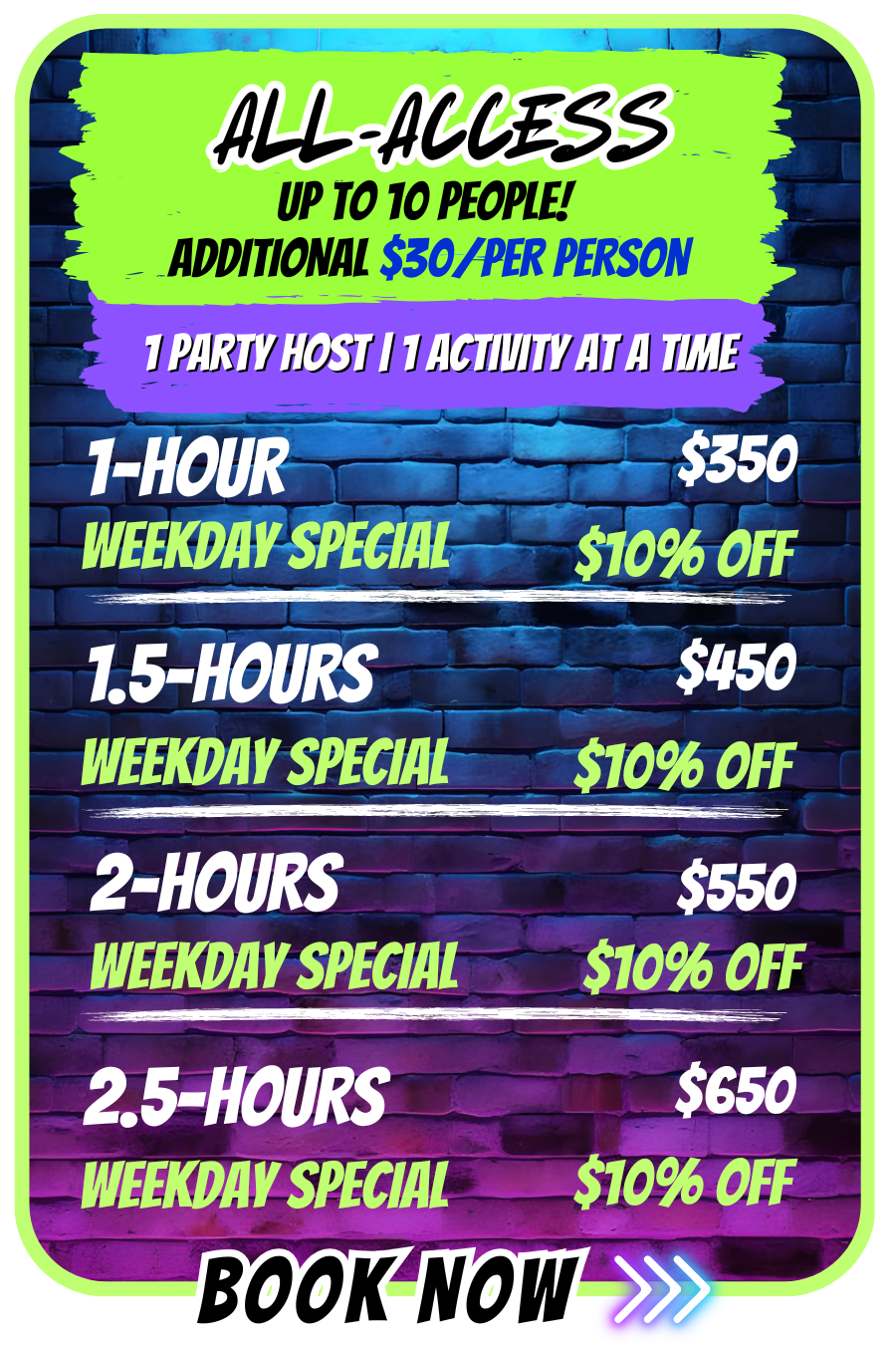 All-Access Birthday Package