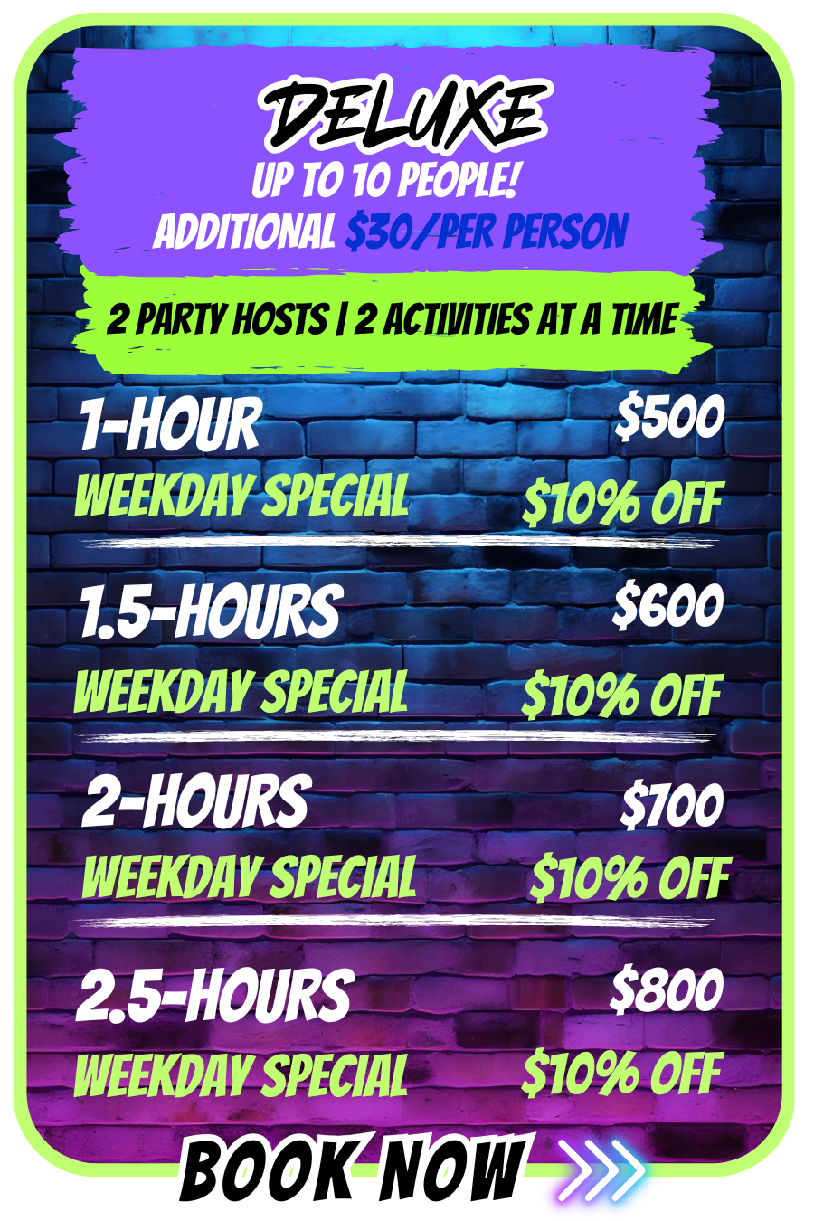 Deluxe Birthday Package