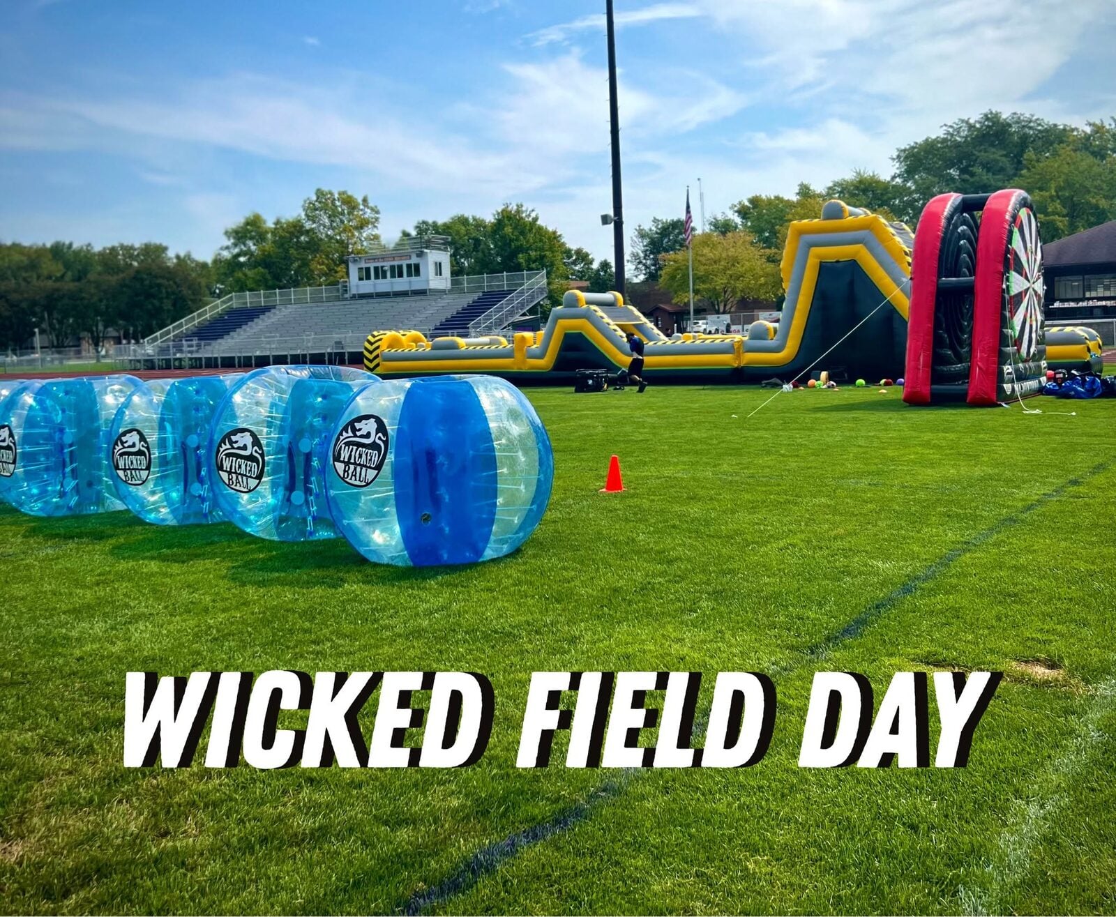 WickedBall mobile field day at a school